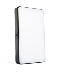 One stylish LED lamp isolated on white