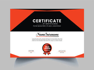 modern certificate design template