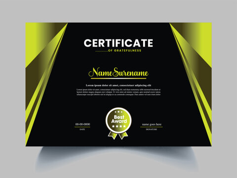 certificate design template