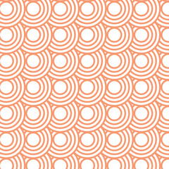  Circles In Orange And Cream Suitable For Background design
