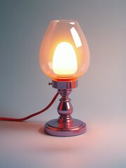 old lamp on the table