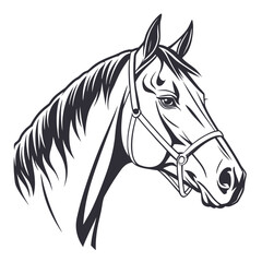 horse head silhouette