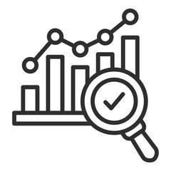Market Research Icon Single Vector Collection 