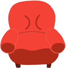 빨간 1인용 소파