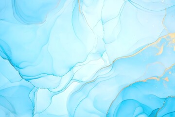 Ink Fluid Texture Background 8K Seamless Blue Gold