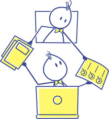 Stickman Activity Illustration