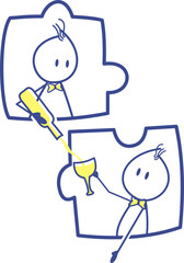 Stickman Activity Illustration