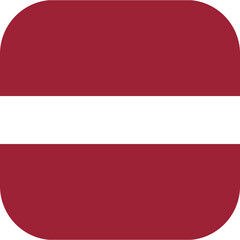 Latvia Flag Rounded Square Icon