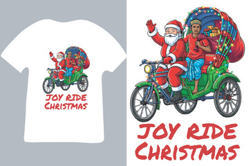 Joy Ride Christmas t-Shirt Design