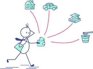 Stickman Activity Illustration