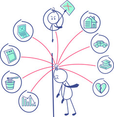 Stickman Activity Illustration