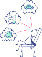 Stickman Activity Illustration