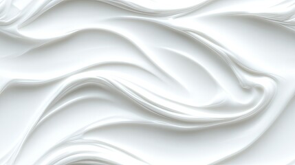 The image captures a close-up of white cream featuring beautifully swirled and textured patterns against a simple, neutral backdrop, highlighting its smoothness SEAMLESS PATTERN