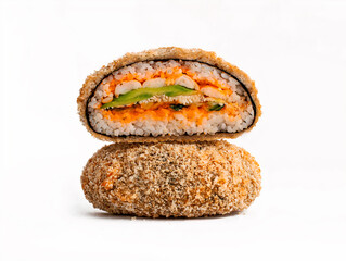 sushi burger with shrimp