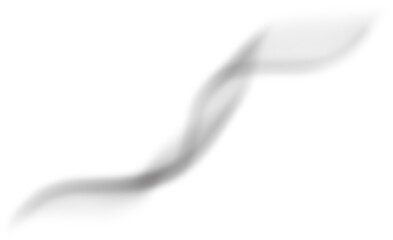 Wispy white smoke trail flowing upwards isolated on transparent background