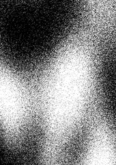 Abstract texture of black and white particles creating a blurred contrast in a dynamic pattern