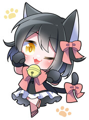 黒猫にゃんこガール