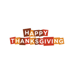 Thanksgiving day vector logo design template