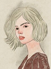 Portraiting of the girl