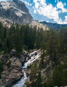 Mountain Stream in the Bridger Wildnerness within the Wind River range of Wyoming