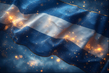 a black and white Netherlands independence Day celebration abstract background in national flag colours with flowers.