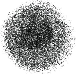 Dense cloud of particles abstract black and white vector design perfect for backgrounds and textures
