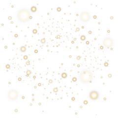 Festive Glowing Bokeh Frame, Shining Border, Bright Dust, Golden, Sparkle Glow Particle, Christmas,  New Year, Wedding