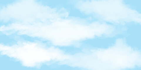 Light sky blue brush painted watercolor background.