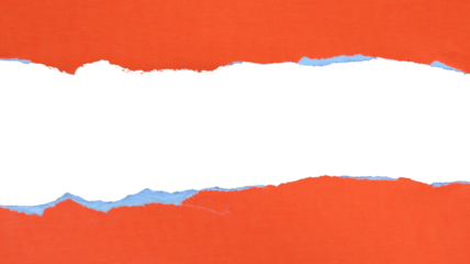 A piece of textured red paper cut out, empty plate with copy space. Transparent PNG center cutout.