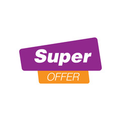 offer design, super offer vector design icon