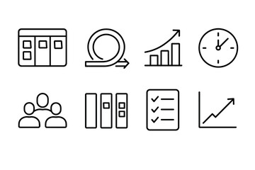 Linear project management icons for agile and productivity