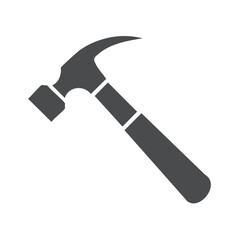 Hammer tool icon simple vector graphic for construction and repair