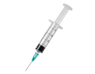 Syringe and needle disposable medical instrument