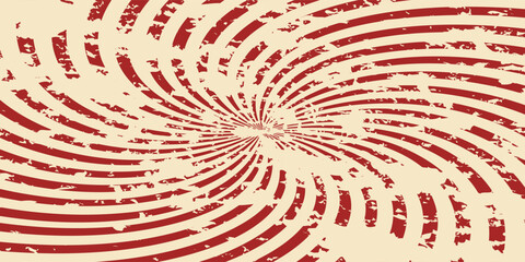 Circus background and spiral retro rays vector pattern. © rico