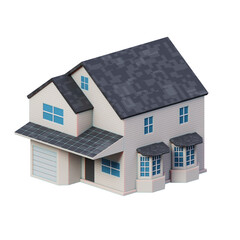 house building 3d illustration