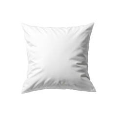 A simple, elegant white cushion that adds comfort and style to any setting, perfect for decor or relaxation, showcased on transparent background