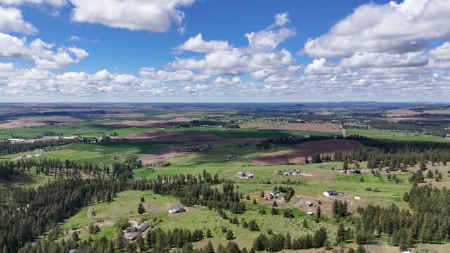 Drone looking towards Palouse.