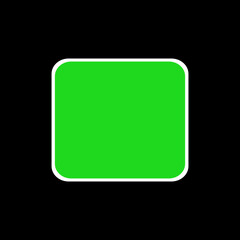 blank green button