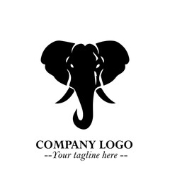 Majestic Elephant Logo Symbol with Elegant Minimalist Design and Powerful Modern Style