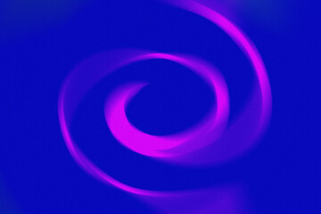Vibrant pink swirl on deep blue abstract background