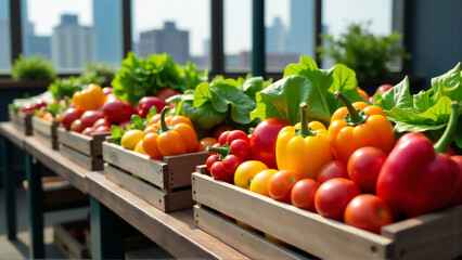 Abundant Harvest: A Cornucopia of Freshness from the Urban Rooftop