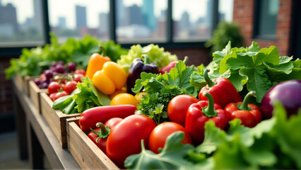 Abundant Harvest: A Cornucopia of Freshness from the Urban Rooftop