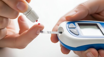 Glucose monitor checks blood sugar level