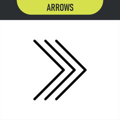 Arrows vector collection. Set different Black and Color Arrow Icon. Vector Collection.