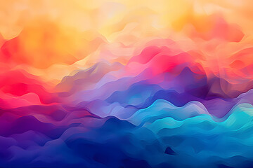 Abstract color wave gradient background
