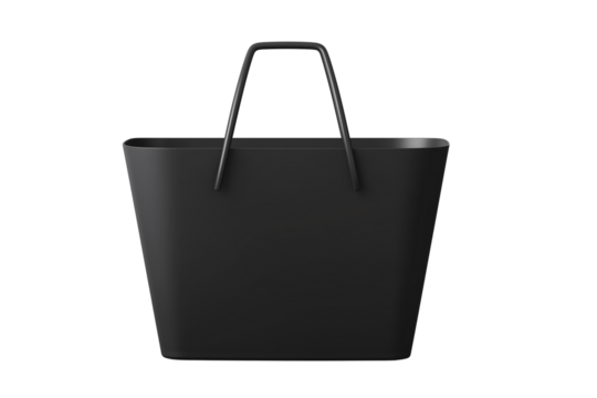 Elegantly wrapped gift box with glossy gold ribbon on transparent background