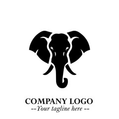 Majestic Elephant Logo Symbol with Elegant Minimalist Design and Powerful Modern Style