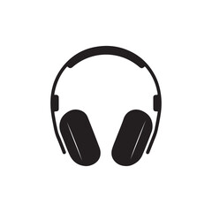 headphones isolated on white. vector eps 10