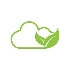 Eco-friendly line icon. Green technology symbol illustration design.