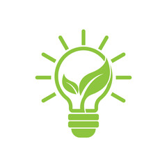 Eco-friendly line icon. Green technology symbol illustration design.